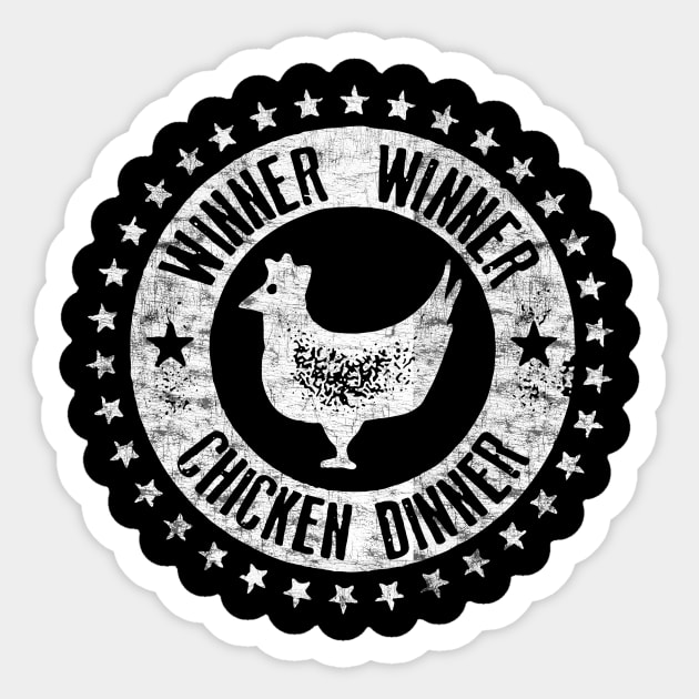 winner winner chicken dinner Sticker by mahashop